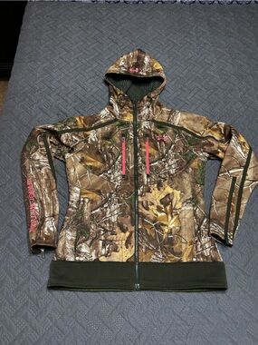 Under Armour Realtree Camo Zip Hoodie with Pink Accents